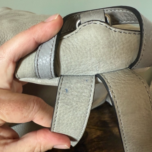 Rebecca Minkoff Julian Light Gray Leather Backpack Bag - Picture 12 of 12